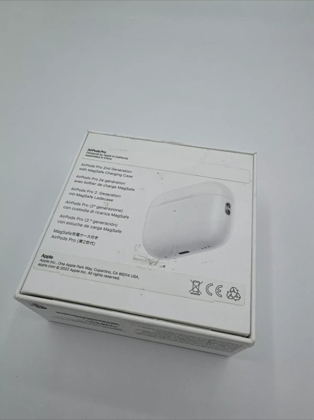 Genuine Apple AirPods Pro 2nd Gen Retail Box with Manual – USB-C or Lightning Version
