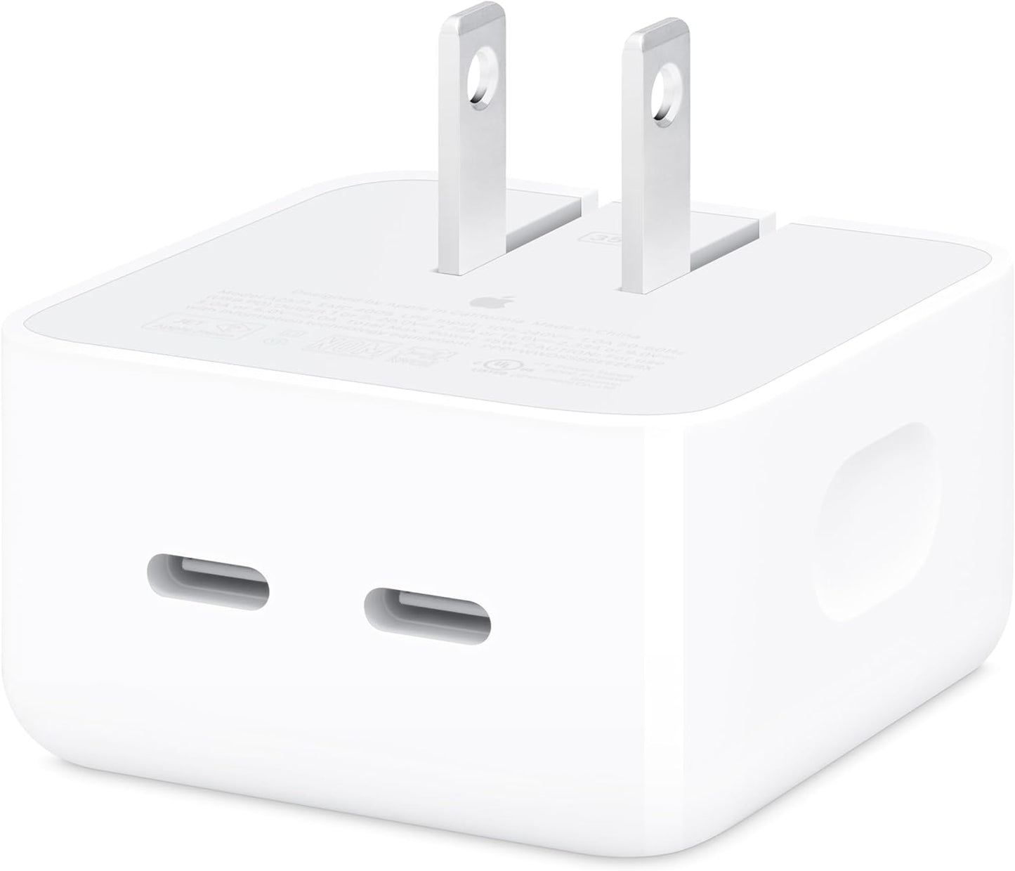 Apple 35W Dual USB-C Compact Power Adapter – Fast & Efficient Charging