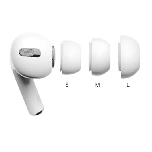 Silicone Ear Tip Replacements – Small, Medium & Large (Compatible with AirPods Pro & More)