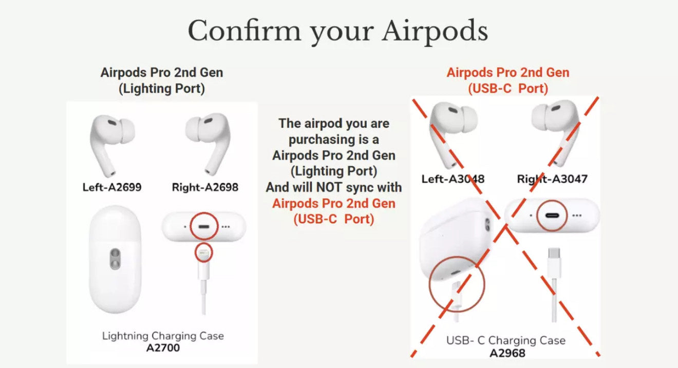 Genuine Apple AirPods Pro 2nd Gen Replacement - A2699 Left Side Only