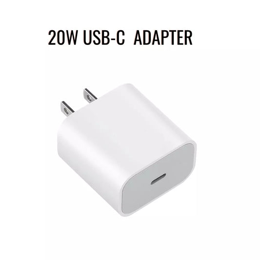 20W USB-C Fast Charger Power Adapter – US Plug for iPhone 14 13 12 11 Pro XR 8 7 6