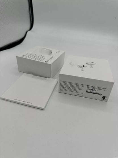 Genuine Apple AirPods Pro 2nd Gen Retail Box with Manual – USB-C or Lightning Version