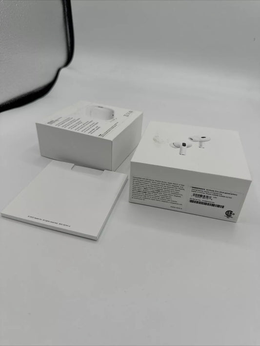 Genuine Apple AirPods Pro 2nd Gen Retail Box with Manual – USB-C or Lightning Version